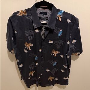 Ted Baker Black Animal Print Shirt